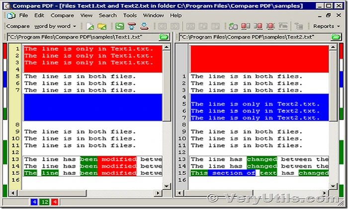 VeryUtils-PDF-content-comparer